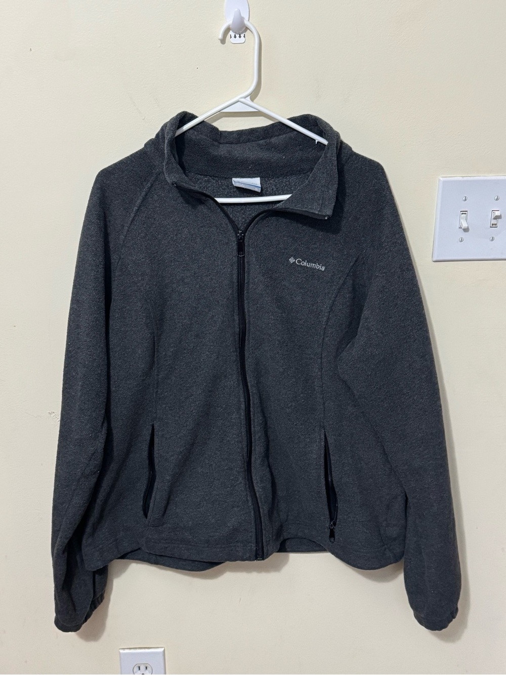 Columbia Dark Gray Full-Zip Fleece Jacket